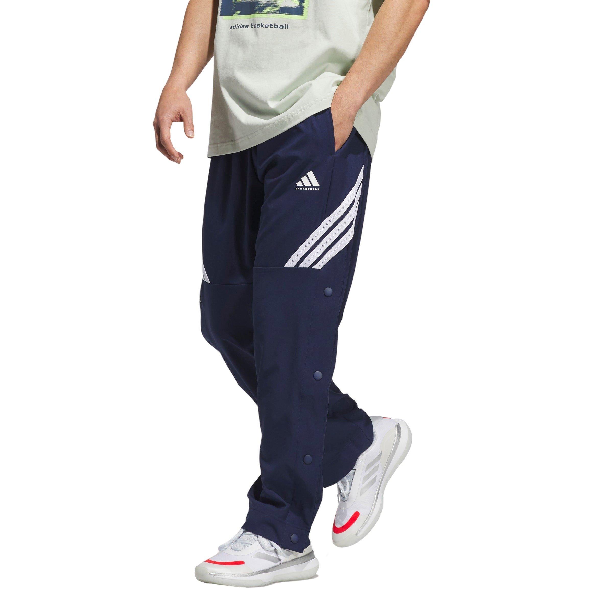 adidas Men's Crazy Lite Basketball Pants - Blue/White - BLUE/WHITE
